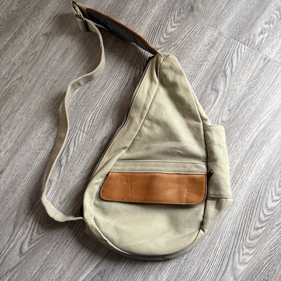 L.L. Bean Other - L.L Bean Vintage Ameribag Healthy Back Crossbody Sling Canvas Bag
